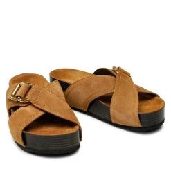 Gino Rossi Γυναίκες Παντόφλες 22SS40 Καφέ -Gino Rossi Εκπτώσεις unnamed file 2453