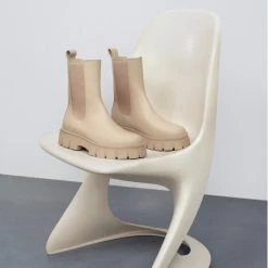 Gino Rossi Γυναίκες Biker Μποτάκια Μποτάκια με λάστιχο 4064 Μπεζ