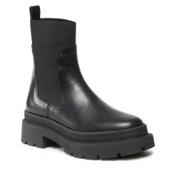 Gino Rossi Γυναίκες Biker Μποτάκια Μποτάκια με λάστιχο 222FW104 Μαύρο